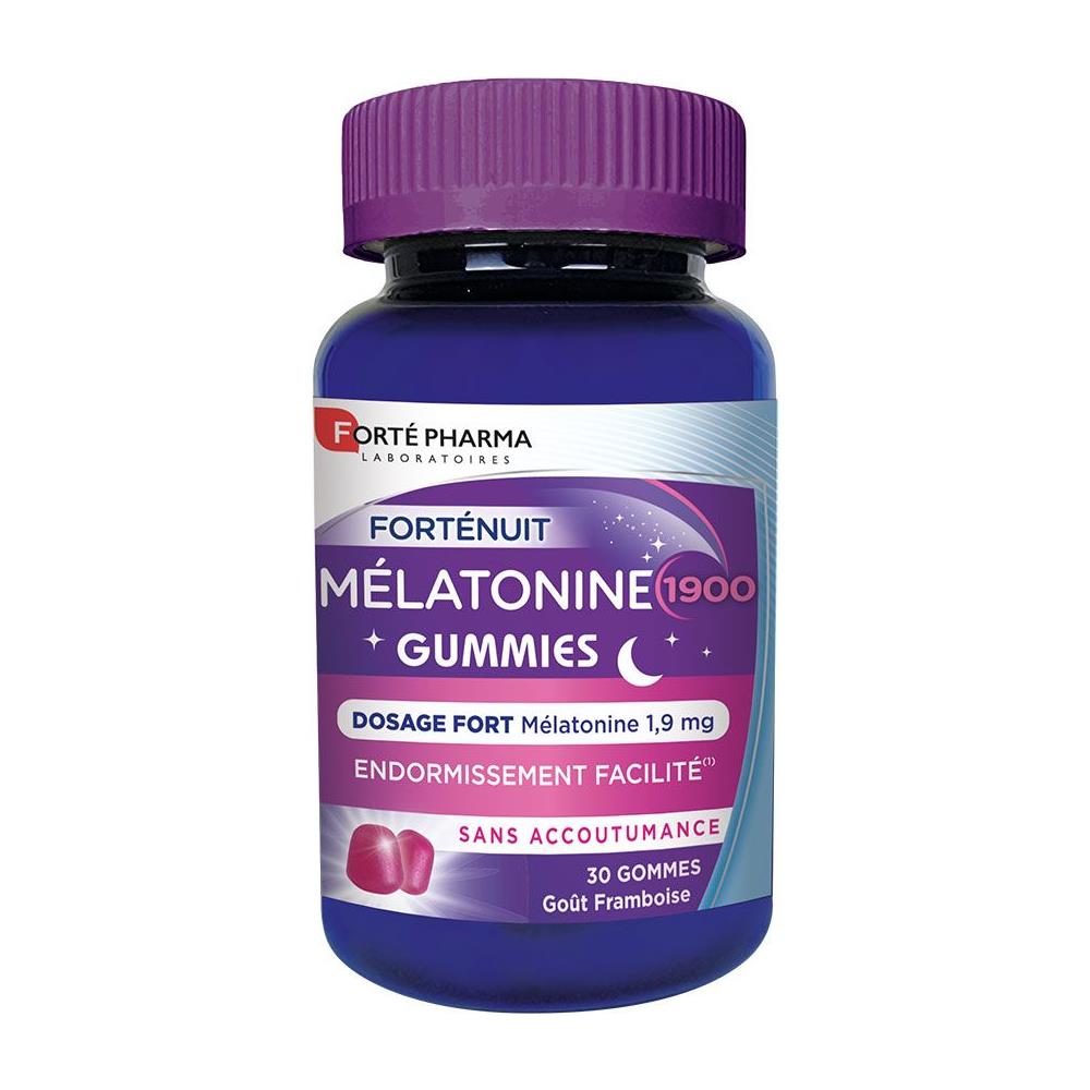 Melatonina 1900 30 Gummies Forté Night Sapore Di Lampone - Foto 1