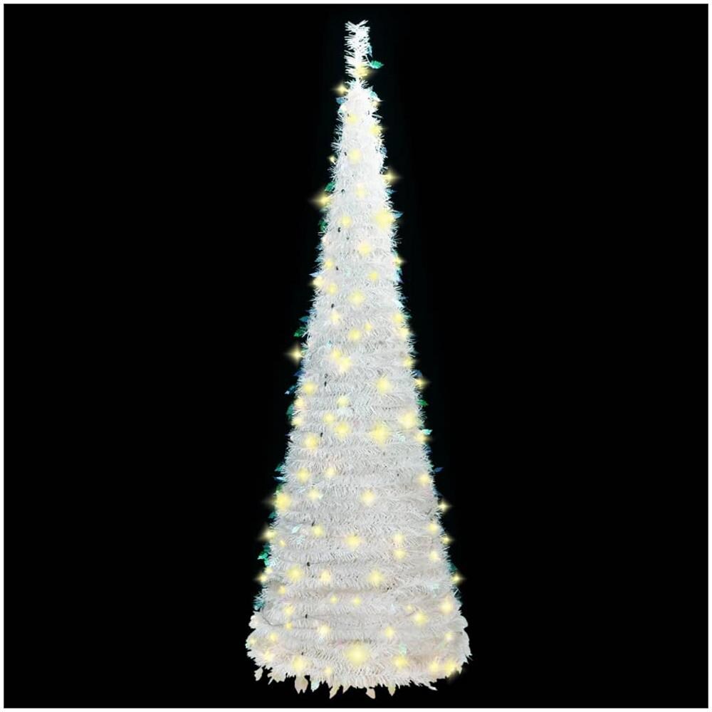 Albero Di Natale Artificiale Pop-up Con 150 Led Bianco 180 Cm - Foto 2