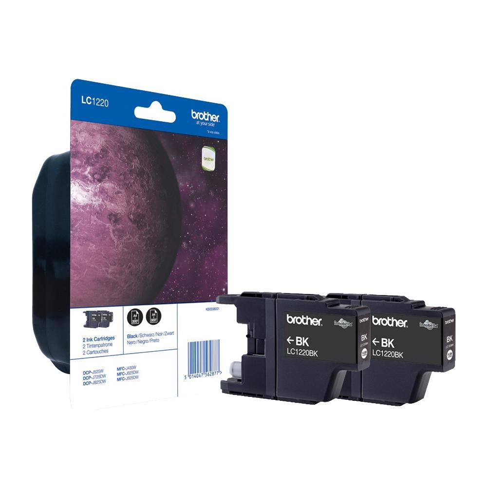 Lc1220bkbp2dr Cartuccia D'inchiostro 2 Pz Originale Nero - Foto 1