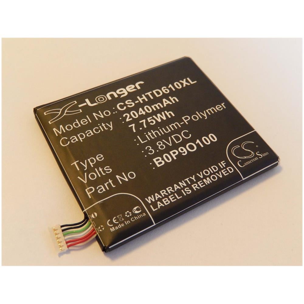 Batteria Li-ion 2040mah (3.8v) Per Telefono Cellulare Smartphone Htc A3qhd, D610, D610n, D610t, D610x Sostituisce 35h00222-00m, B0p9o100. - Foto 1