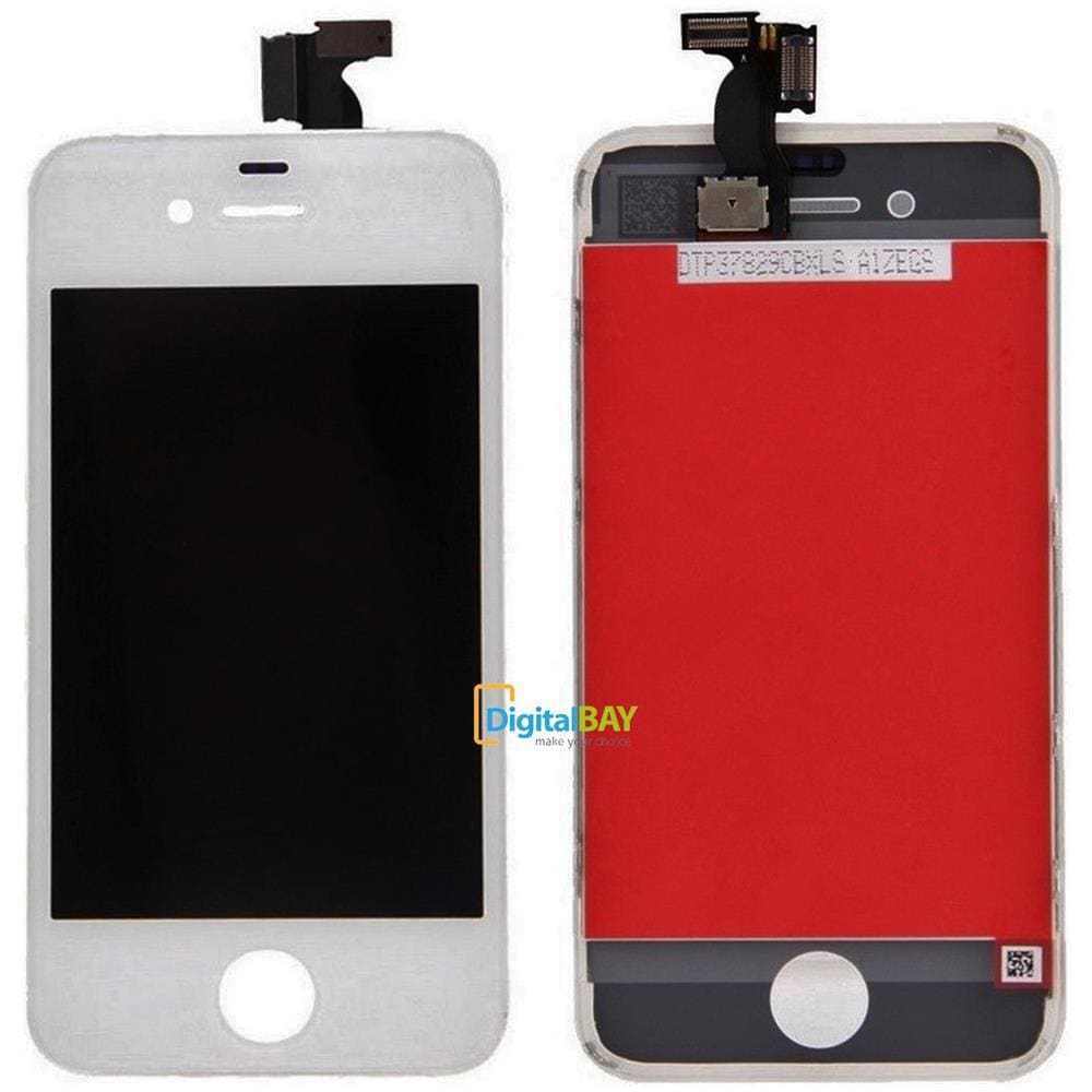 Touch Screen Lcd Display Retina Schermo + Frame Per Apple Iphone 4 4g Bianco - Foto 1