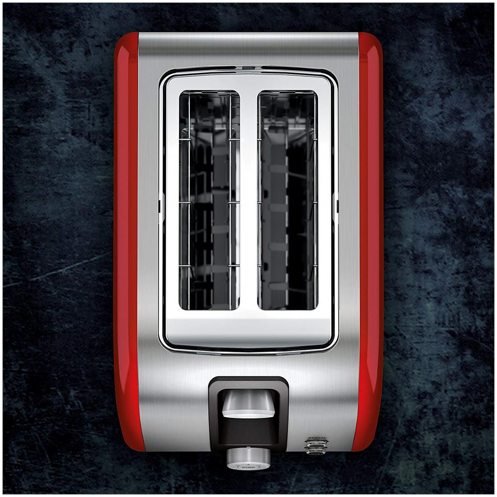 Tostapane EAT7700R a 2 Fette Potenza 850 W Colore Acciaio Inox / Rosso - Foto 2