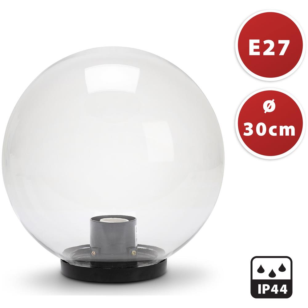 Sfera Per Esterno In Pmma 300mm E27 Apolux Trasparente - Foto 4
