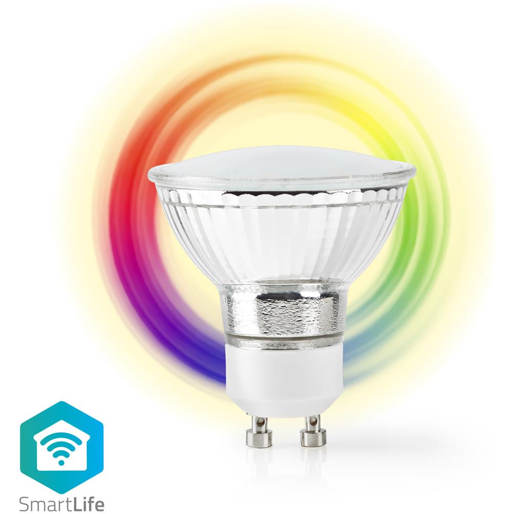 Lampadina Led Wi-fi A Colori E Bianco Caldo Gu10 Nedis, Da 5 W Bianco - Foto 1