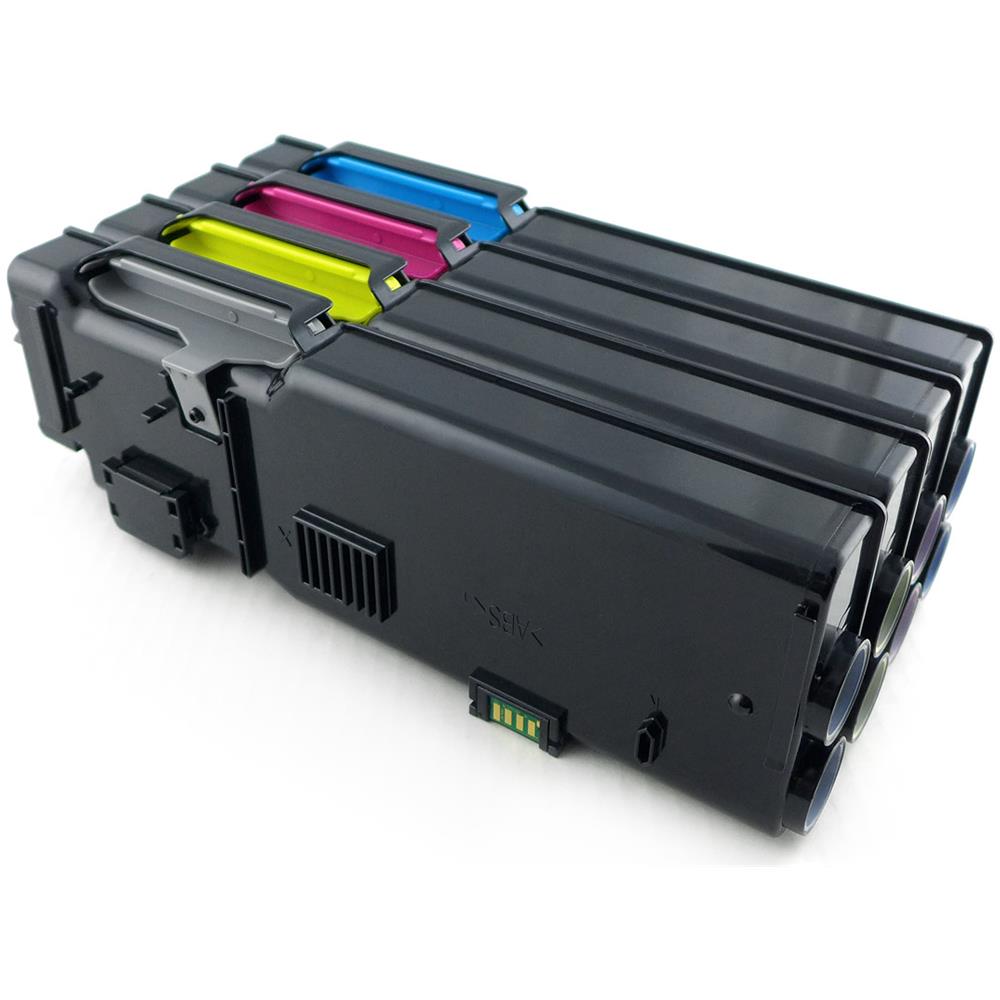 Toner Set, 4 Cartucce 1x 6000, 3x 4000 Pagine Sostituisce Dell 593-bbbr, Yr3w3, 593-bbbs, Vxcwk, 593-bbbt, 488nh, 593-bbbu, Rd80w Toner Per Dell C2660dn, C2665dnf - Foto 2