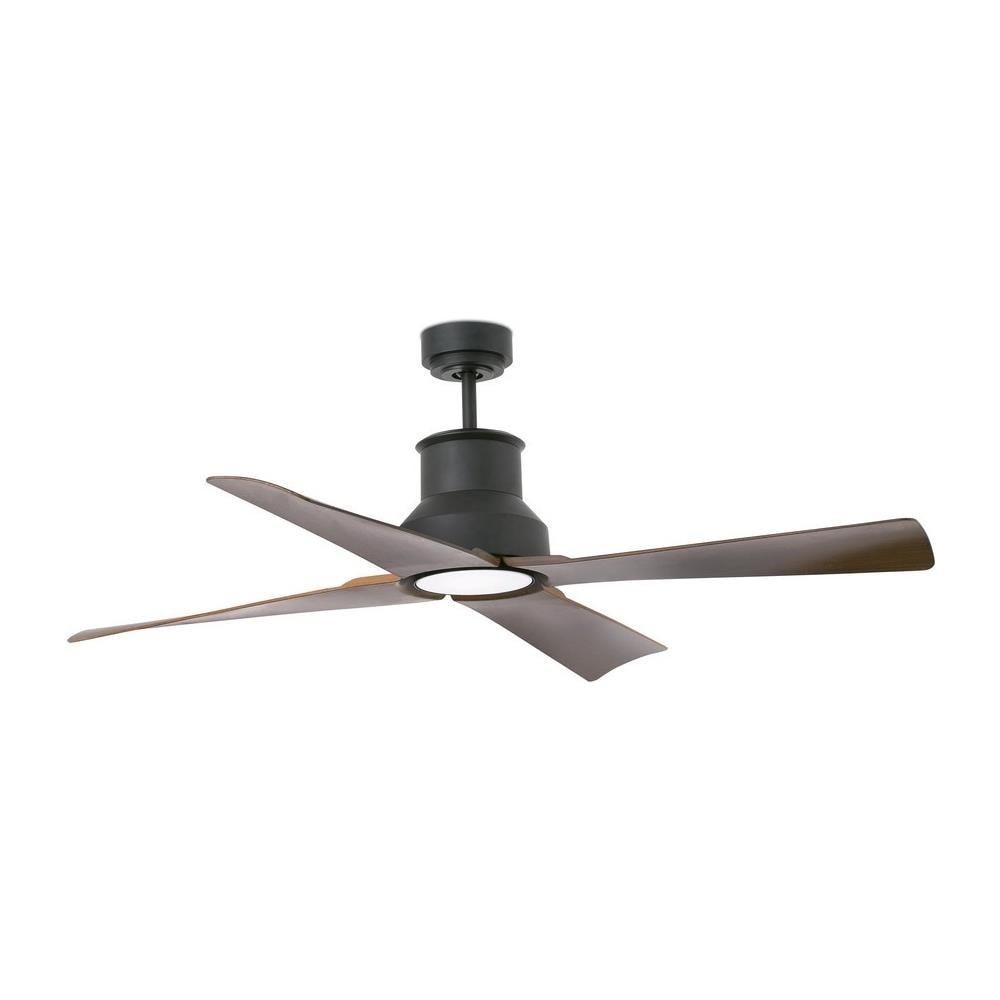 Ventilatore Da Soffitto A Led Marrone Con Motore Cc, 3000k, Ip44 - Foto 1