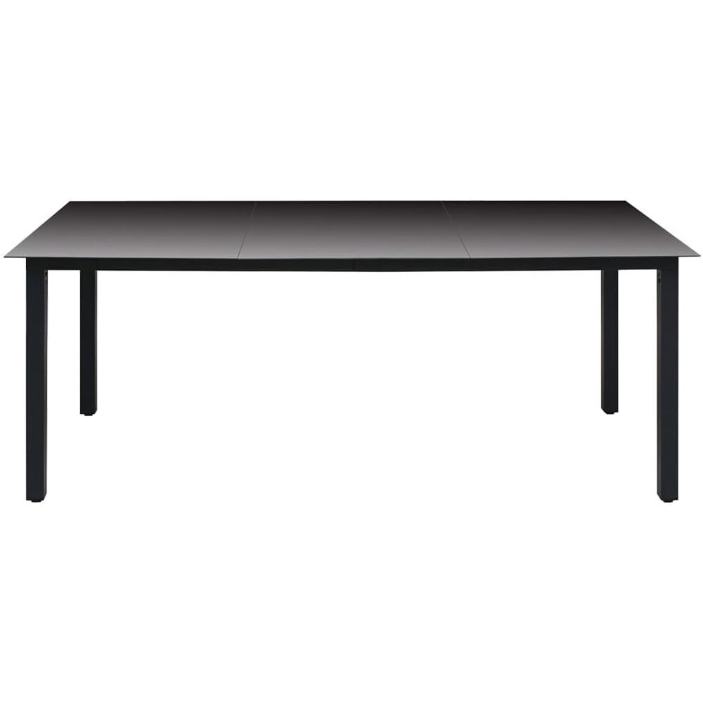 Set Da Pranzo Da Giardino 7 Pz Nero - Foto 3