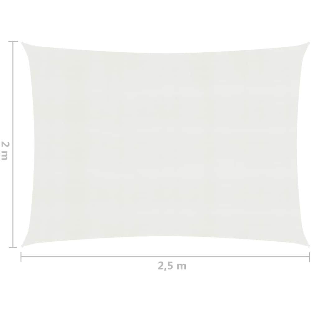 Vela Parasole 160 G / m? Bianca 2x2,5 M In Hdpe - Foto 6