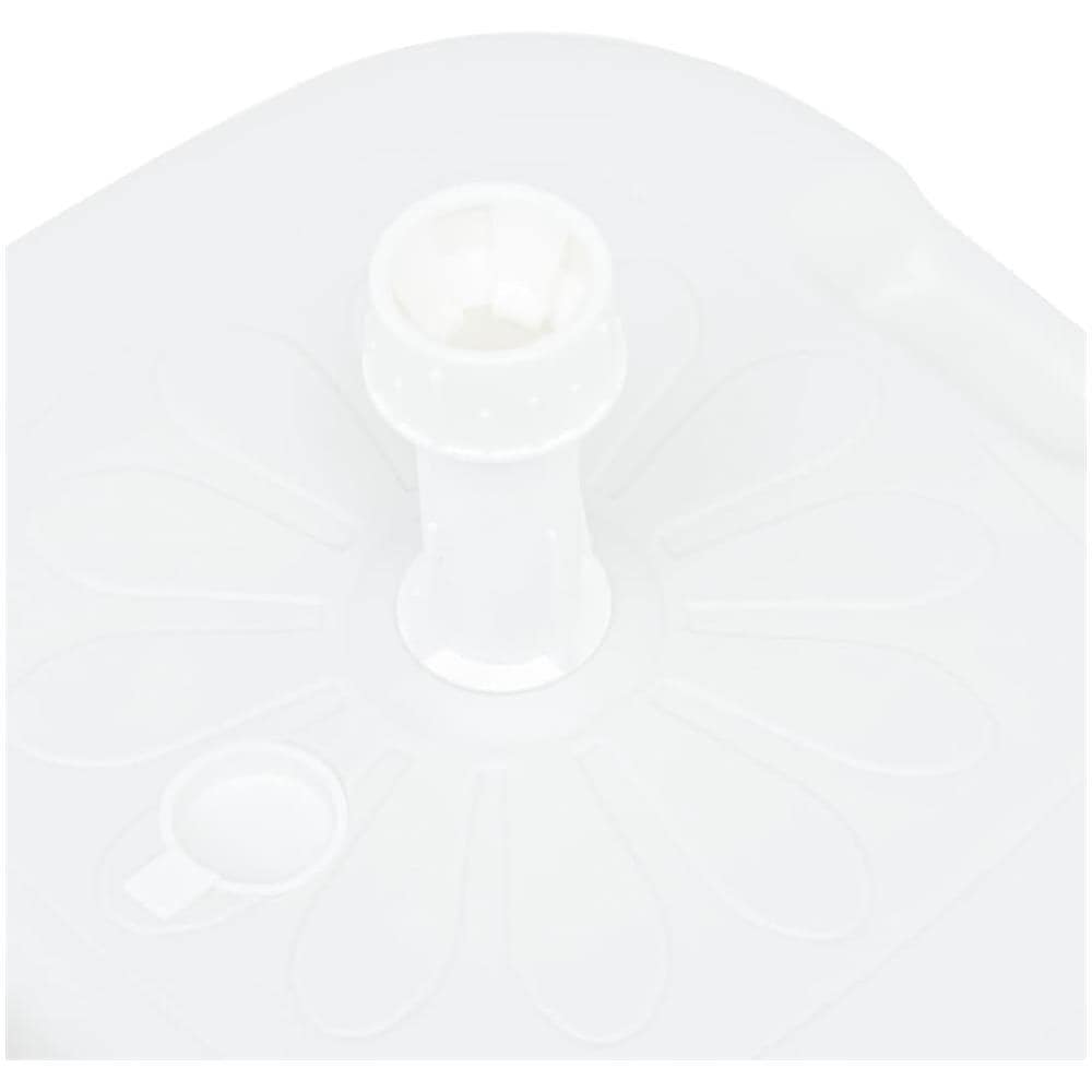 Base Ombrellone Riempibile con Sabbia / Acqua 16L Bianca Plastica - Foto 2