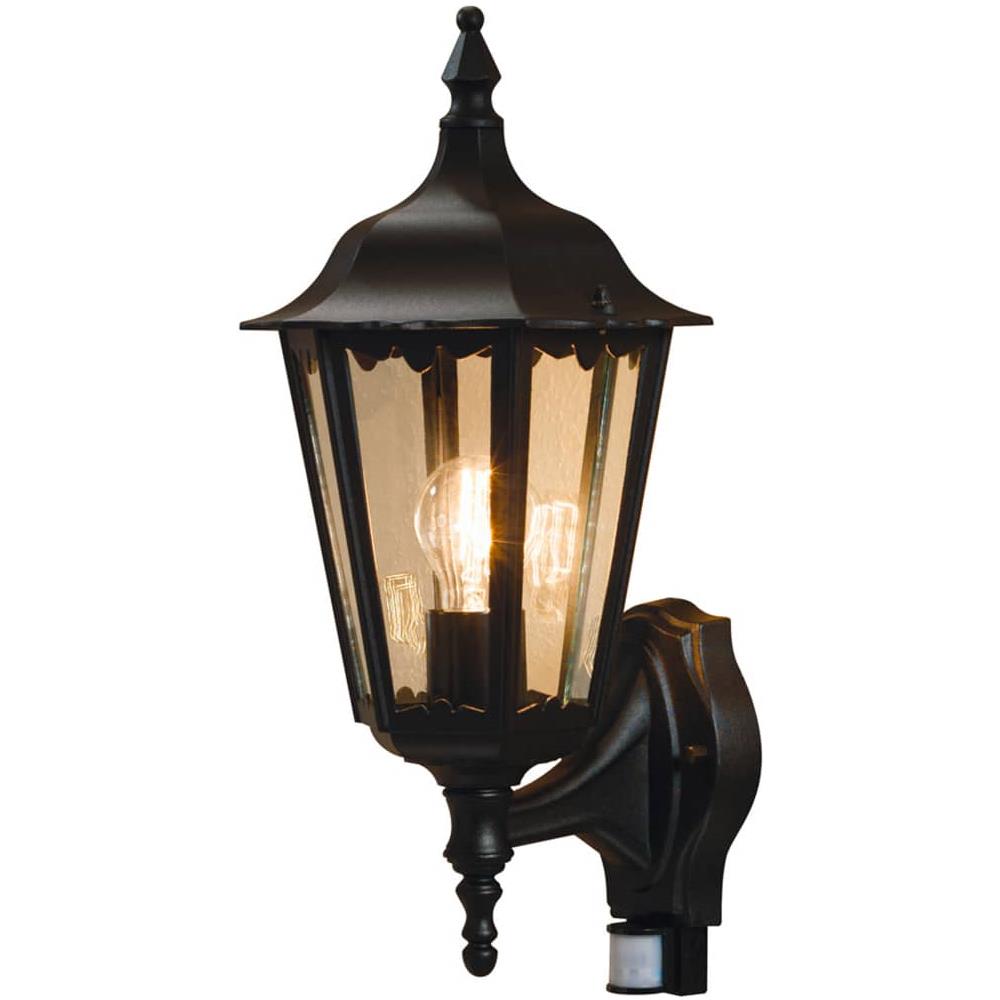 Lampada da Parete con Sensore Firenze verso Alto Nero Opaco - Foto 2