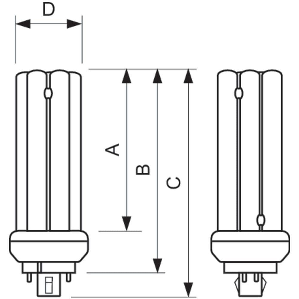 MASTER PL-T 4 Pin, 4P, GX24q-2, Bianco, A, Bianco caldo, Bianco - Foto 2