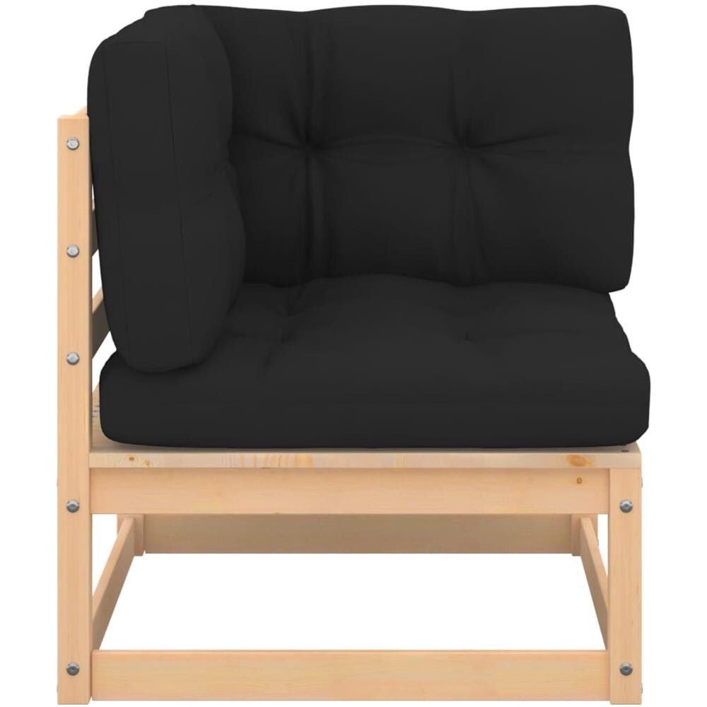 Set Divani da Giardino 4 pz con Cuscini Legno Massello di Pino - Foto 3