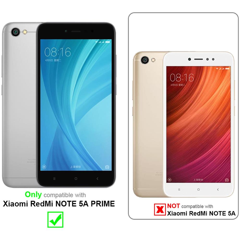 3x Pellicola Armatura A Schermo Intero Compatibile Con Xiaomi Redmi Note 5a Prime In Trasparente Con Bianco - 3x Vetro Temperato (tempered) Di Protezione Del Display In Durezza 9h Con 3d Touch - Foto 2