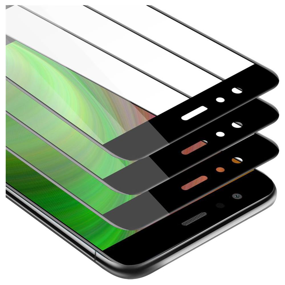 3x Pellicola Armatura A Schermo Intero Compatibile Con Huawei P10 Lite In Trasparente Con Nero - 3x Vetro Temperato (tempered) Di Protezione Del Display In Durezza 9h Con 3d Touch - Foto 1