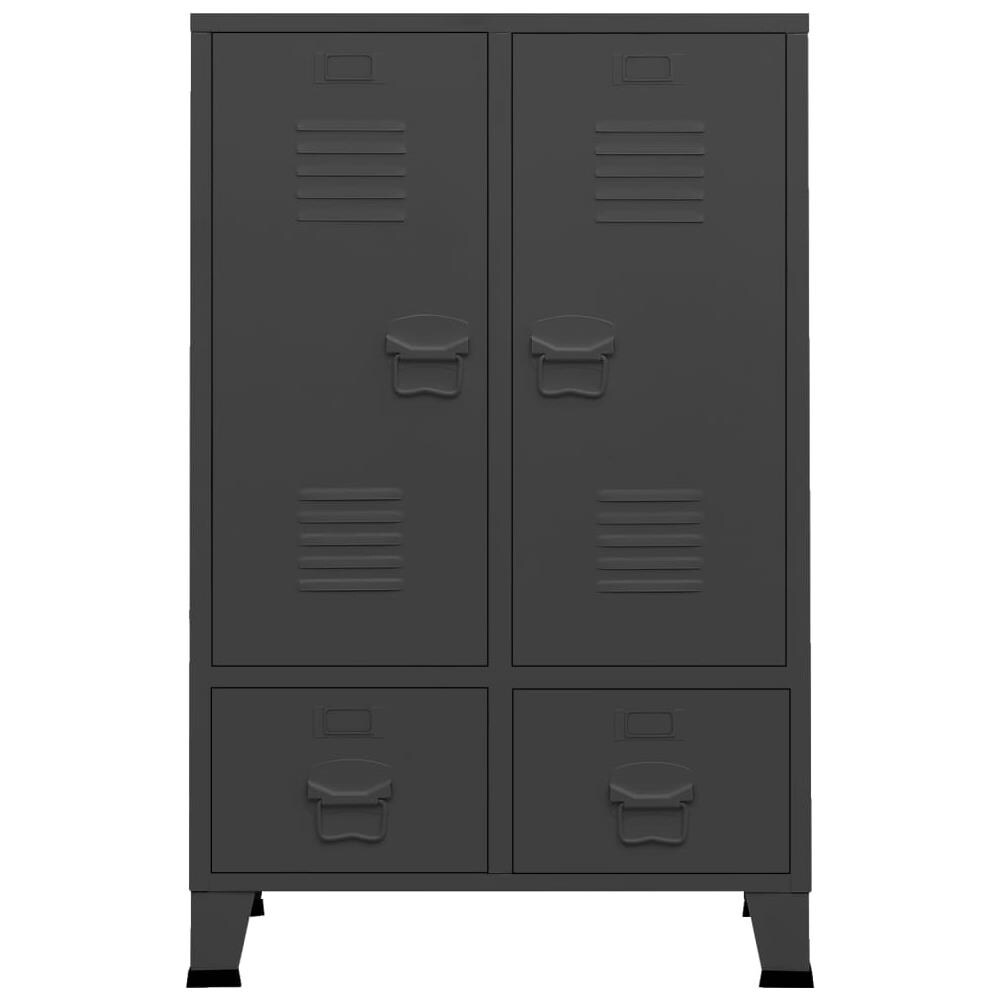 Armadio Industriale Antracite 67x35x107 cm in Acciaio - Foto 3