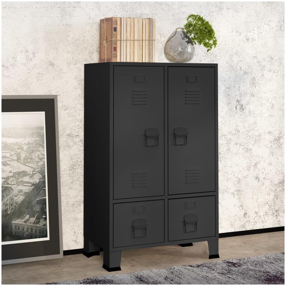 Armadio Industriale Antracite 67x35x107 cm in Acciaio - Foto 1