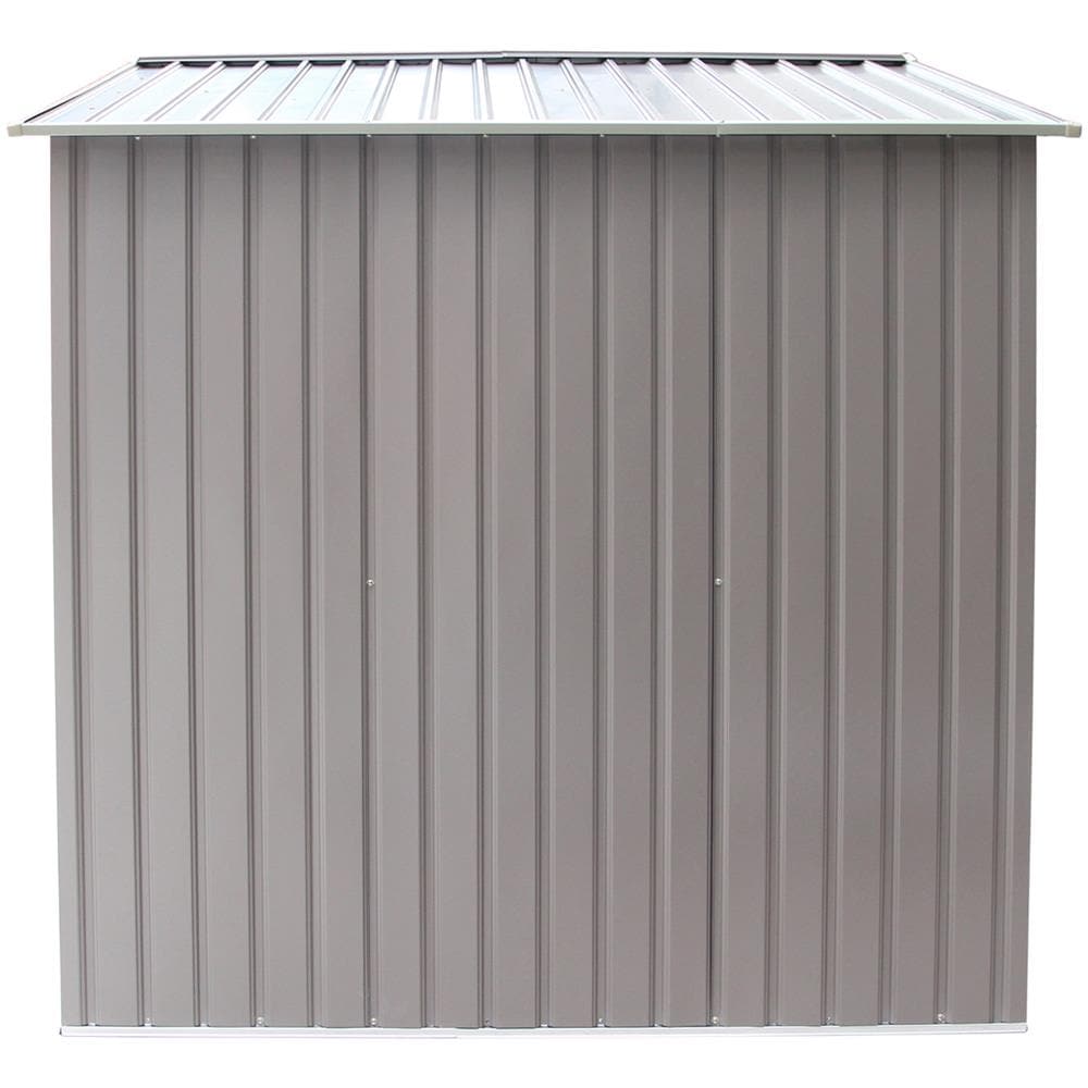 Ventoux Casetta Da Giardino 6,53 M² Con Tettoia In Acciaio Anticorrosione Grigio - Foto 2