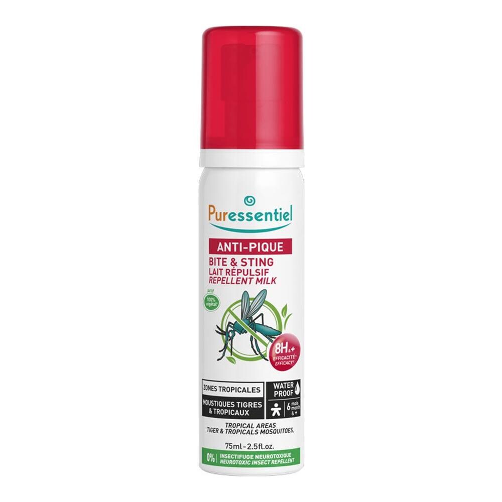 Latte Repellente 75ml Anti-puntura Zanzare Tropicali Tigri E Zone Tropicali Dai 6 Mesi - Foto 1