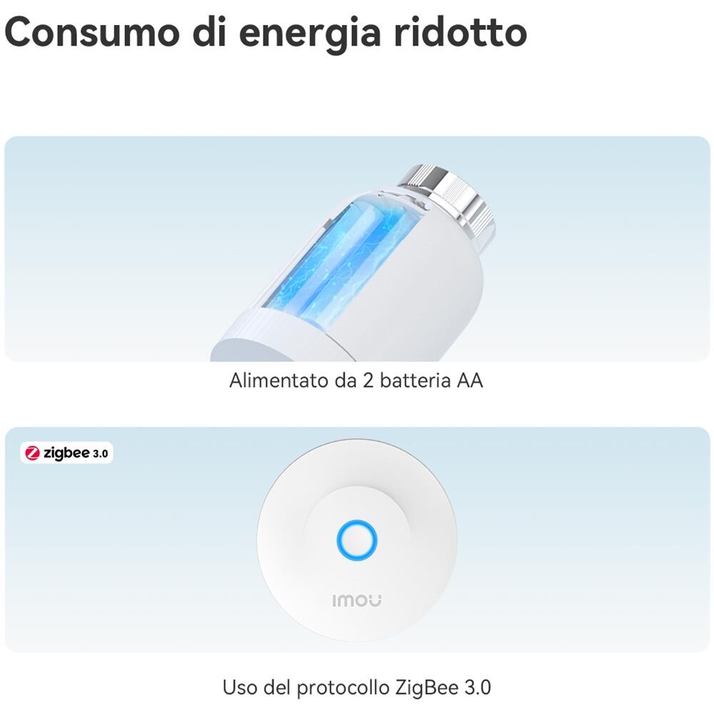 Kit Termostato. Comprende hub ZG2-EU e valvola TRV1, La valvola TRV1 viene fornita con 6 adattatori di montaggio, rilevamento finestra aperta, protezione congelamento, programmabile e compatibile con Alexa e Google - Foto 13