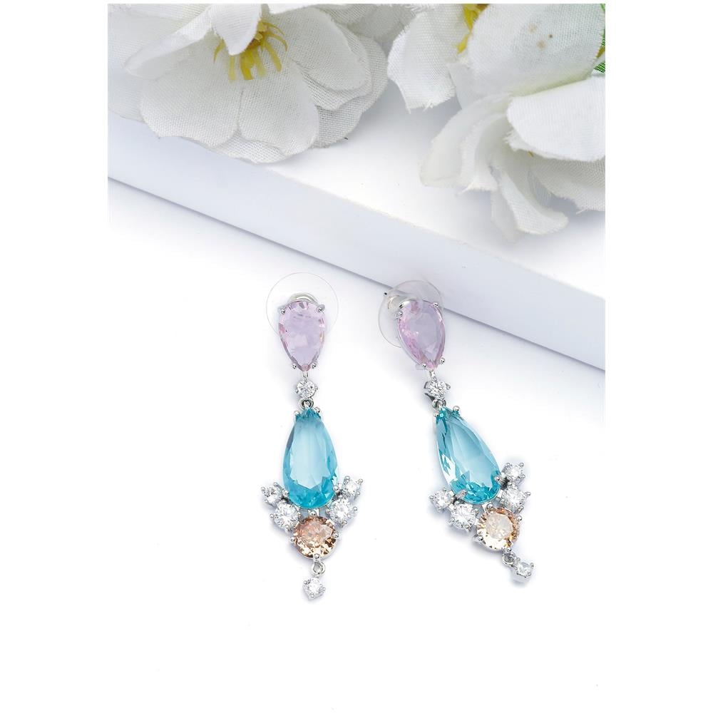 Orecchini a Goccia Geometrici Multicolori - Foto 1