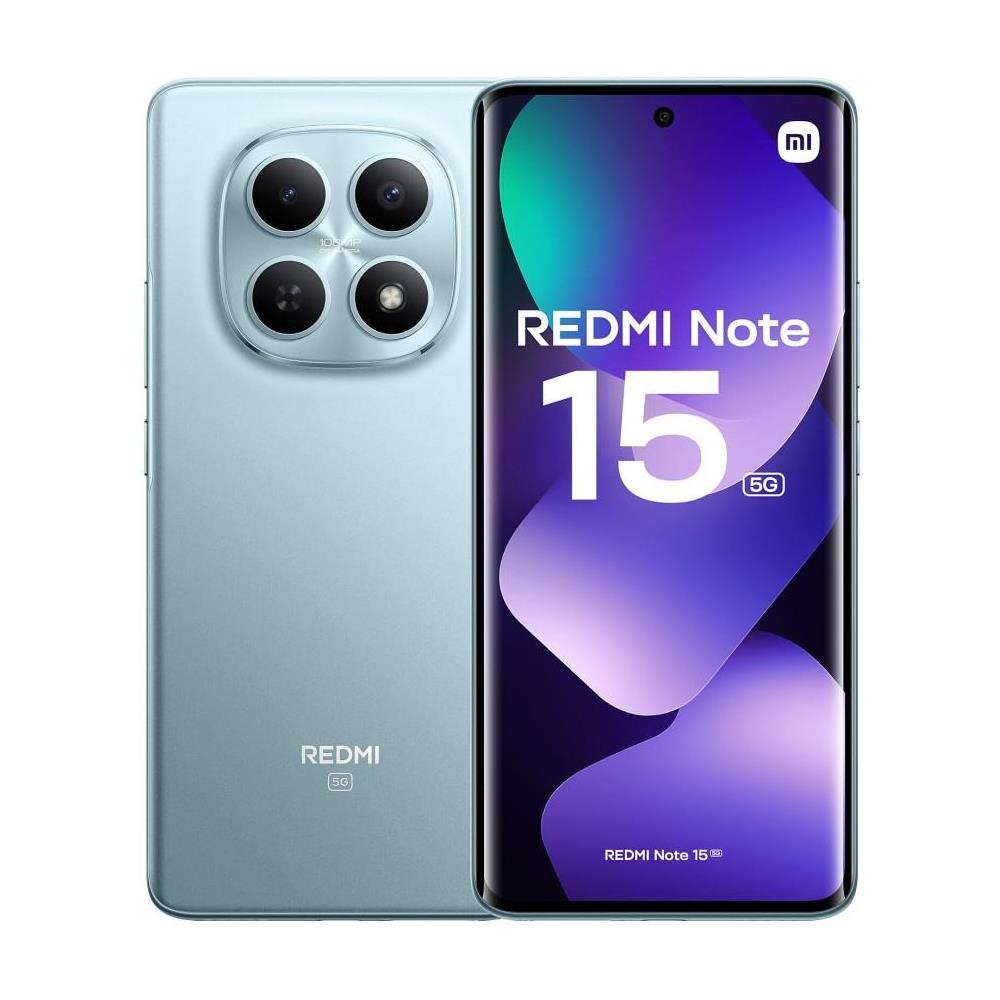 Redmi Note 15 5G 512GB 8GB Ram Display 6.67" Amoled 120Hz Main Camera 108MP DualSim (nano SIM 1 + Ibrida) HyperOS 2 Snapdragon 6 Gen3 5520mAh Glacier Blue - Foto 1