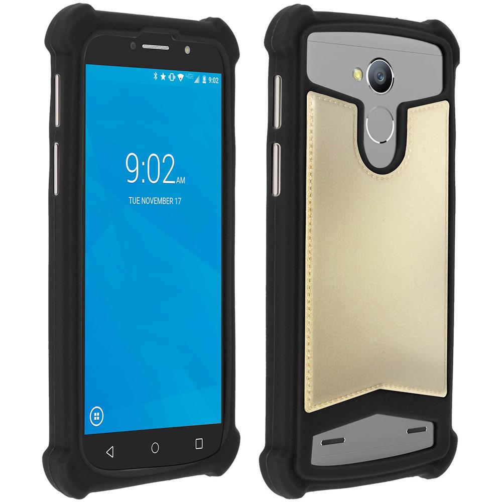 Cover Bumper Universale Smartphone Da 4.7 A 5 Pollici In Silicone Gel Oro - Foto 10