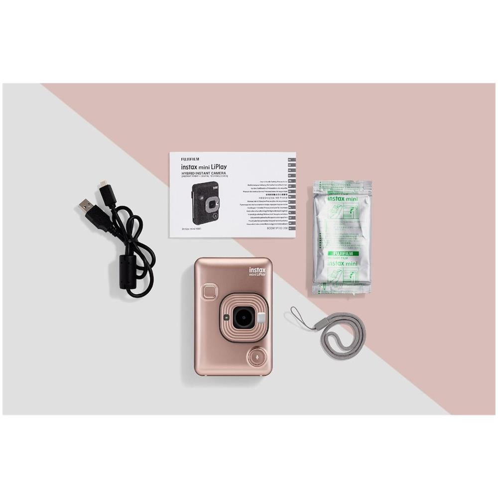 " Instax Mini LiPlay Blush Gold Fotocamera Ibrida Istantanea e Digitale, Registra 10"" di Audio sulla Foto con la Funzione ""Sound"", Remote Shooting e Bluetooth, Foto Formato 62 x 46 mm" - Foto 2
