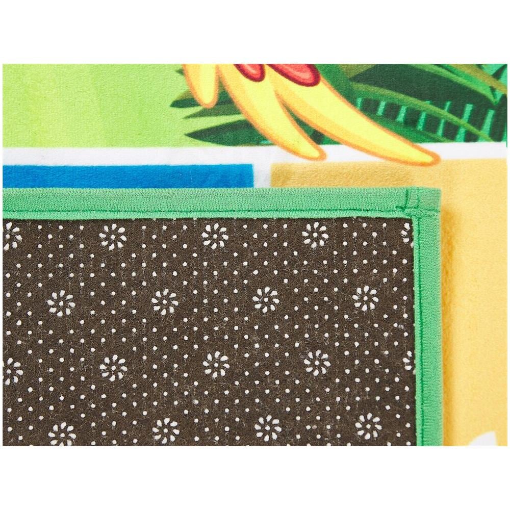 Tappeto Per Bambini Verde Con Animali Con Gioco Per Saltare 80 X 150 Cm Babadag - Foto 2