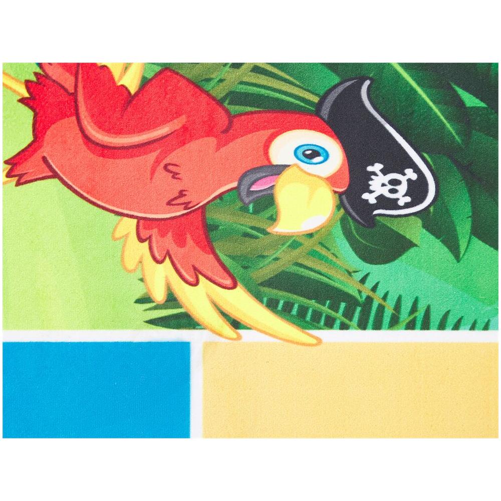 Tappeto Per Bambini Verde Con Animali Con Gioco Per Saltare 80 X 150 Cm Babadag - Foto 8