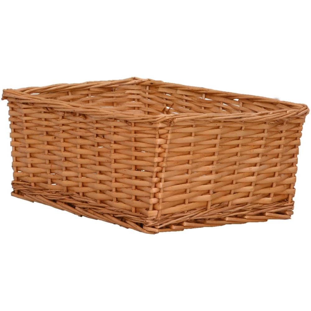Set Cestini Impilabili 4 pz Marroni in Salice - Foto 8