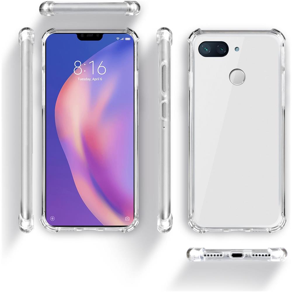Cover Silicone Trasparente Per Xiaomi Mi 8 Lite, Mi 8 Youth, Mi 8x - Custodia Antiurto, Crystal Clear Case, Tpu Morbido - Foto 6