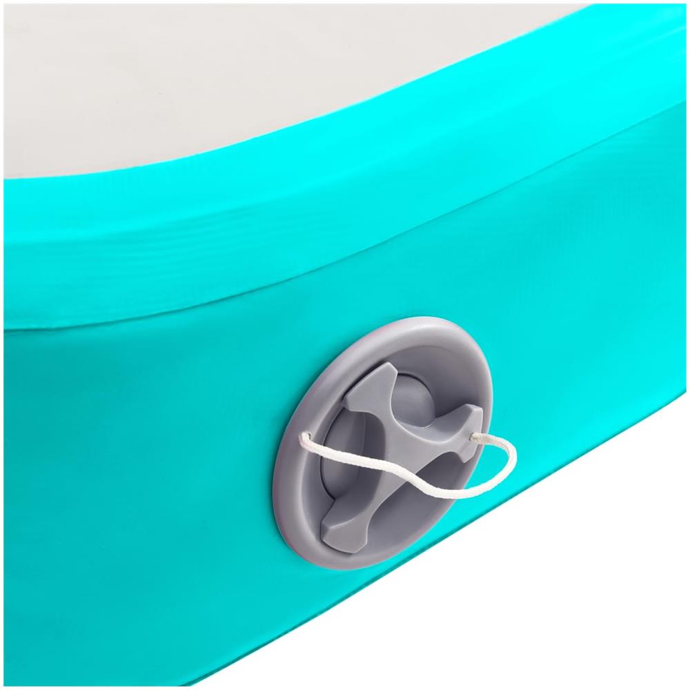 Tappetino Ginnastica Gonfiabile E Pompa 700x100x20cm Pvc Verde - Foto 8