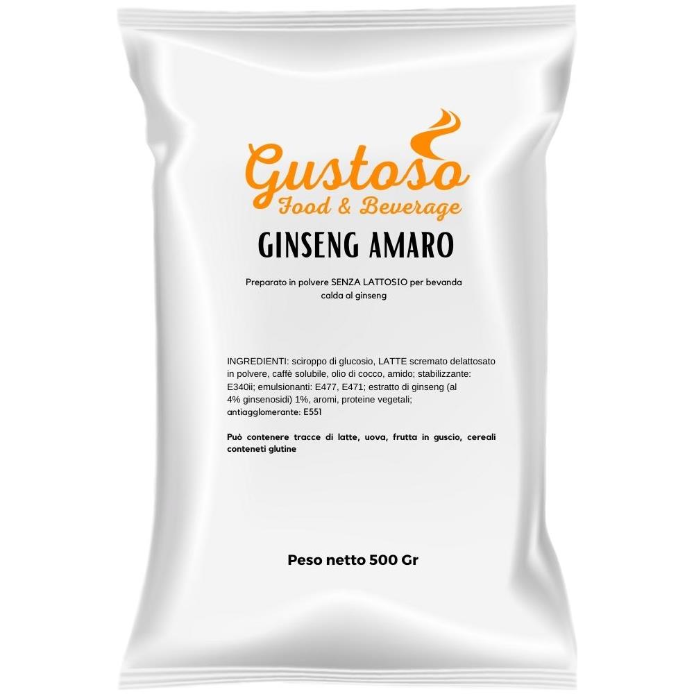 Preparato In Polvere Per Bevanda Calda Ginseng Amaro Da 500 Gr Gustoso - Foto 1