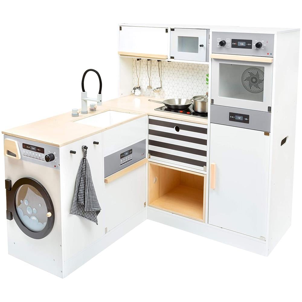 11464 Pentole E Padelle Legno Bambini Xl Cucina Multifunzionale - Foto 1