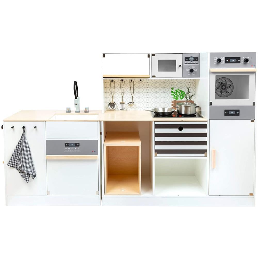 11464 Pentole E Padelle Legno Bambini Xl Cucina Multifunzionale - Foto 5