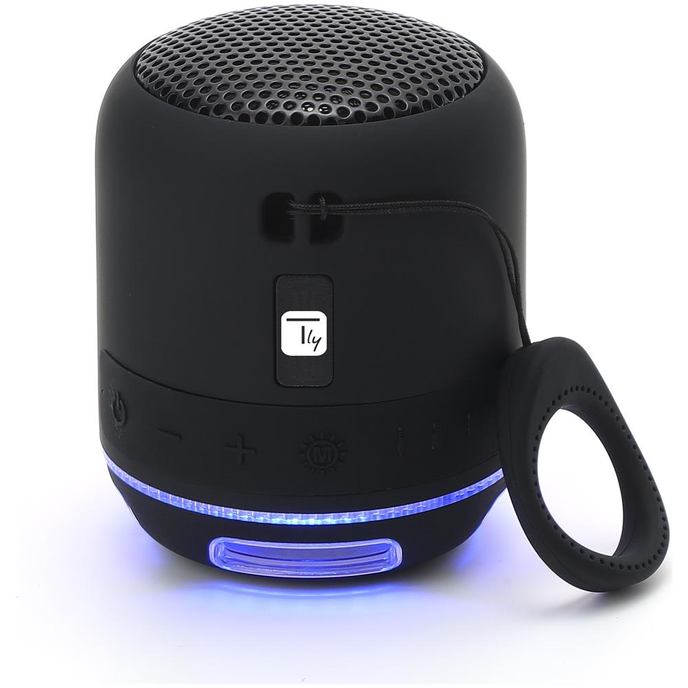 Altoparlante Portatile Wireless con Vivavoce e Luci LED Colore Nero - Foto 1