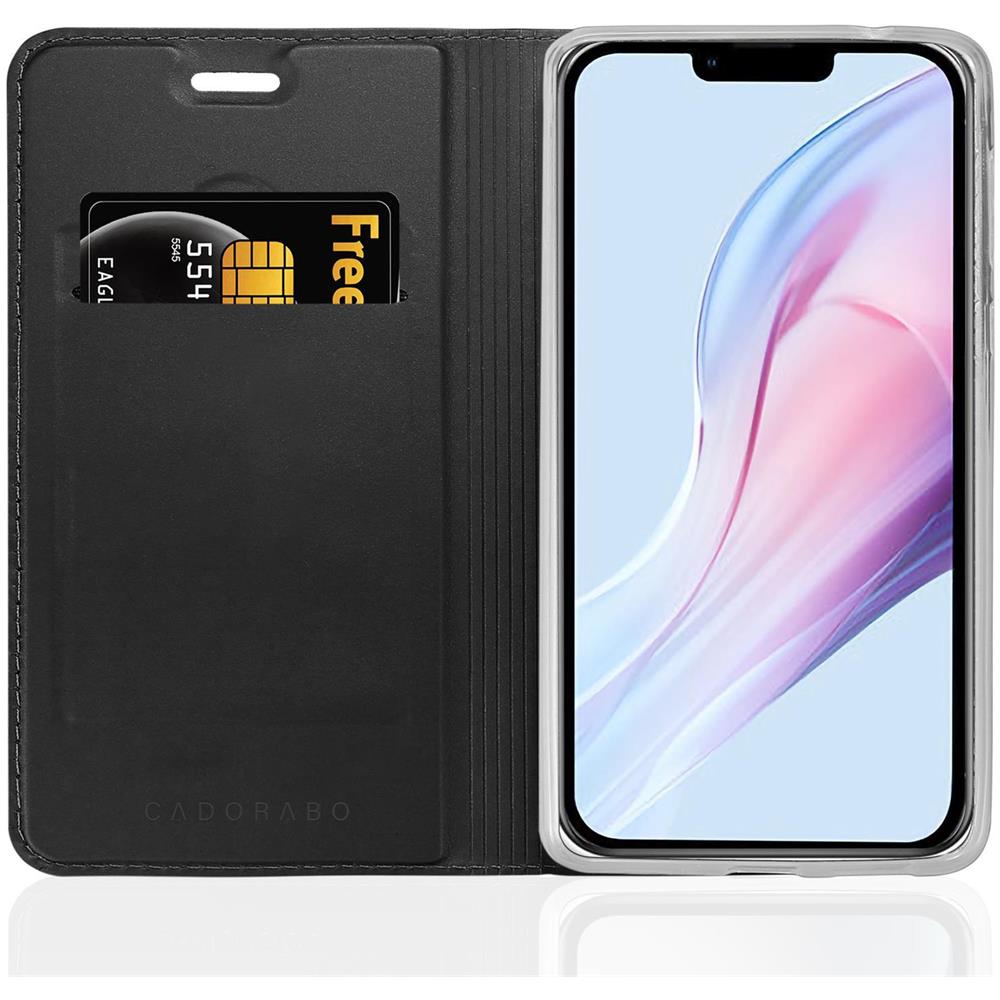 Cadorabo Custodia Compatibile Con Apple Iphone 13 In Classy Nero - Coperchio Protettiva Con Chiusura Magnetica, Funzione Stand E Tasca Per Le Carte - Foto 1