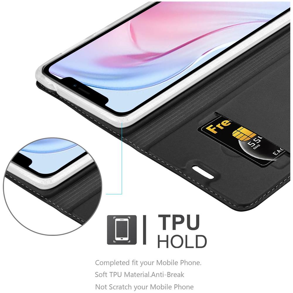 Cadorabo Custodia Compatibile Con Apple Iphone 13 In Classy Nero - Coperchio Protettiva Con Chiusura Magnetica, Funzione Stand E Tasca Per Le Carte - Foto 8