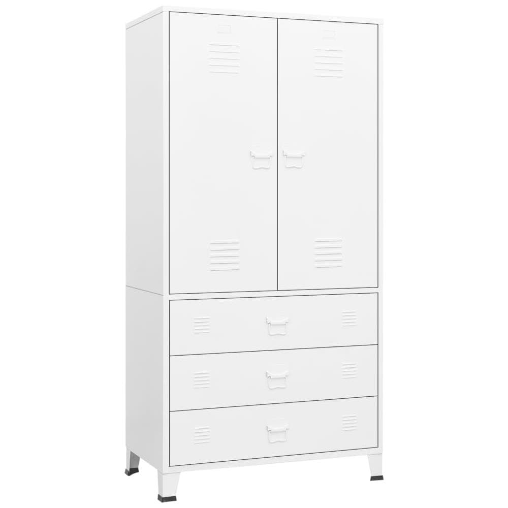 Armadio Bianco Industriale 90x50x180 cm in Metallo - Foto 2