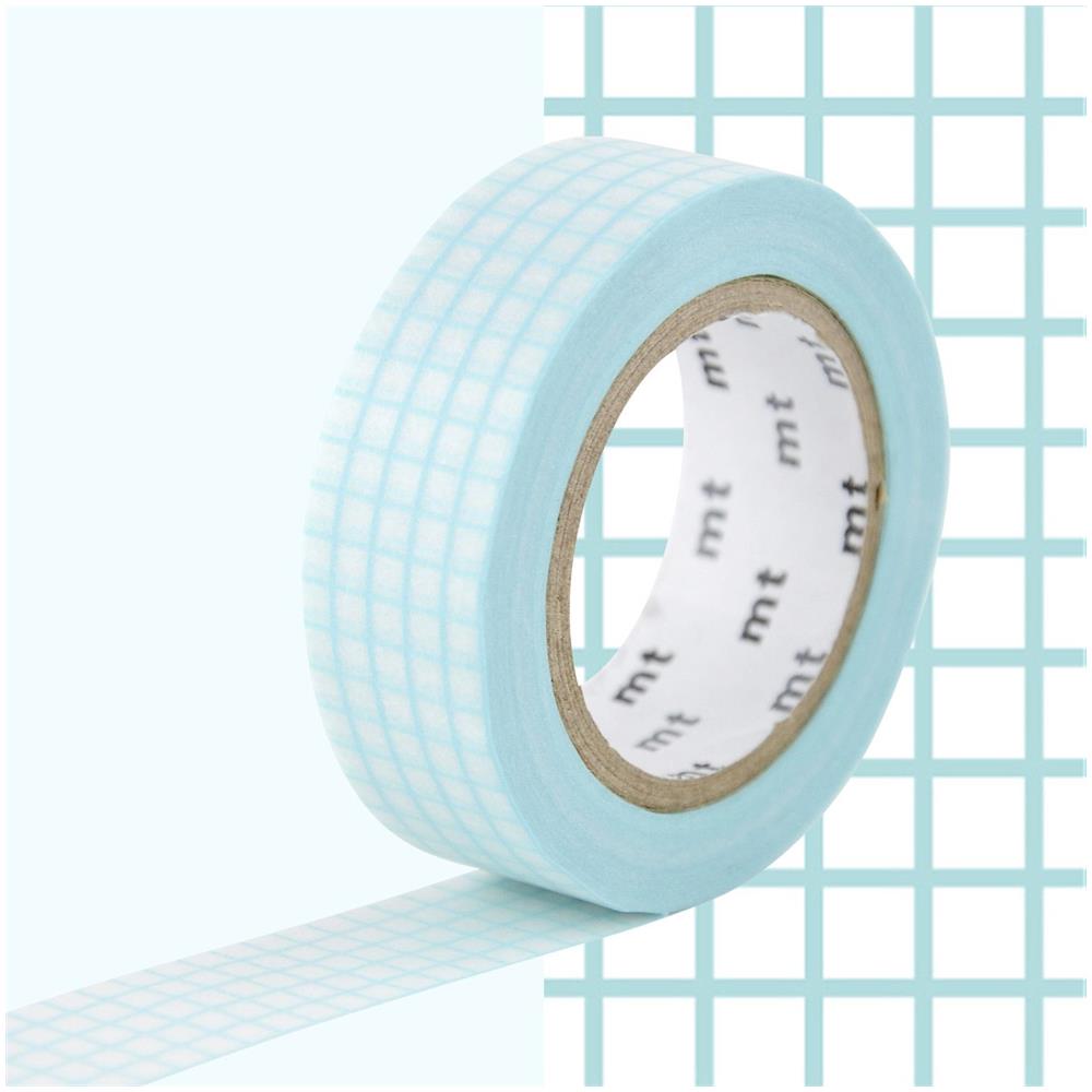 Nastro Adesivo Decorativo A Scacchi - Aqua - 1,5 Cm X 7 M - Foto 1