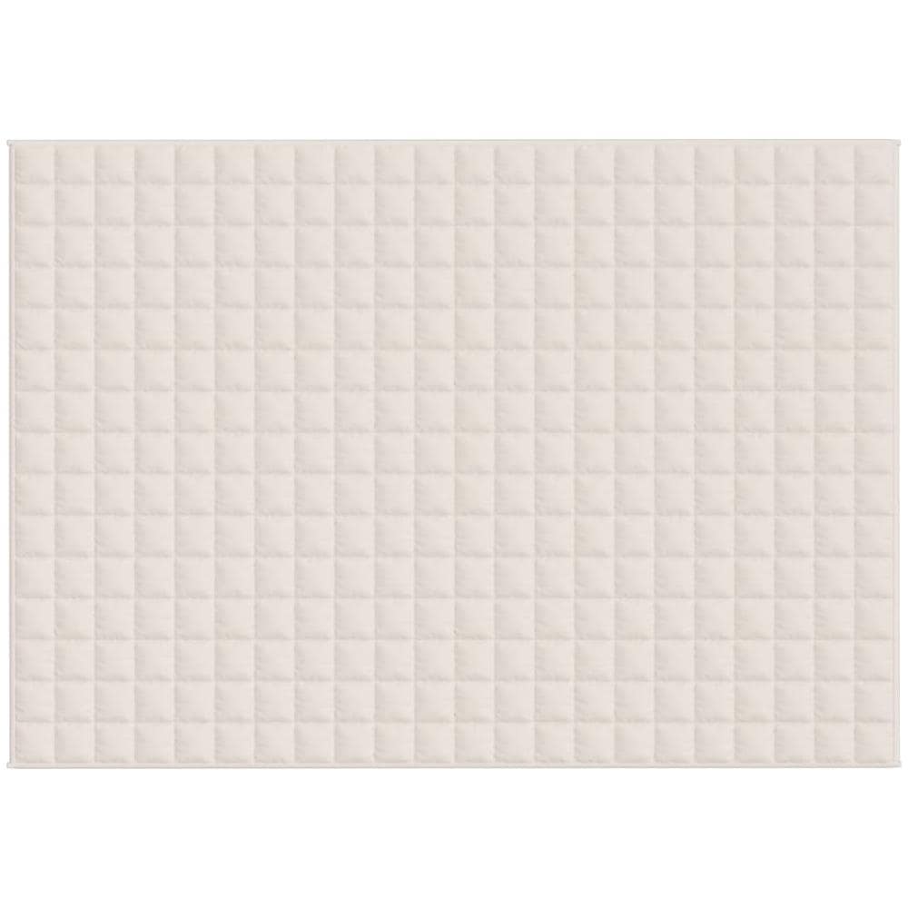 Coperta Ponderata Crema Chiaro 155x220 cm 11 kg Tessuto - Foto 2