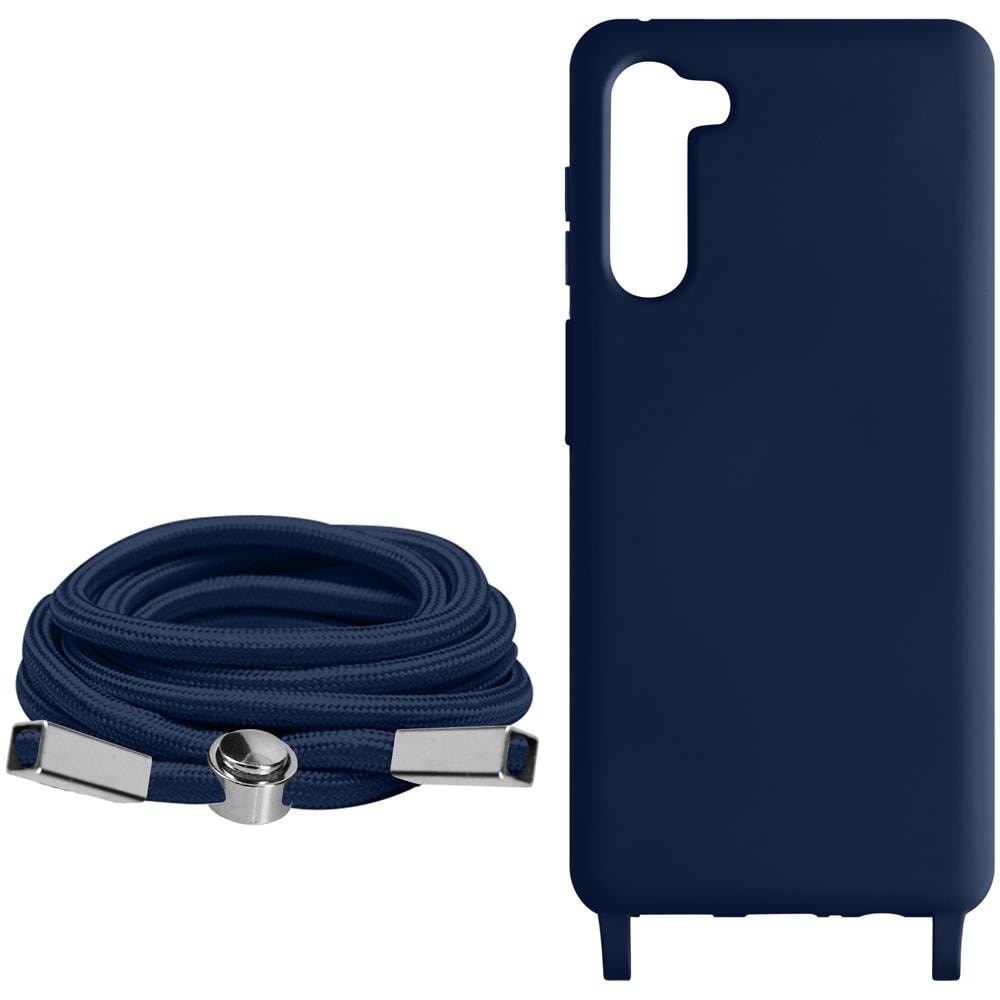 Cover Cordino Per Samsung Galaxy S23 Plus Collana / Tracolla 80 Cm Blu - Foto 5