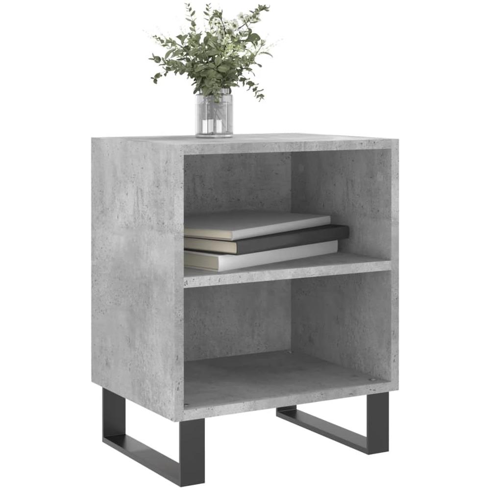 Comodini 2 Pz Grigio Cemento 40x30x50 Cm In Legno Multistrato - Foto 2