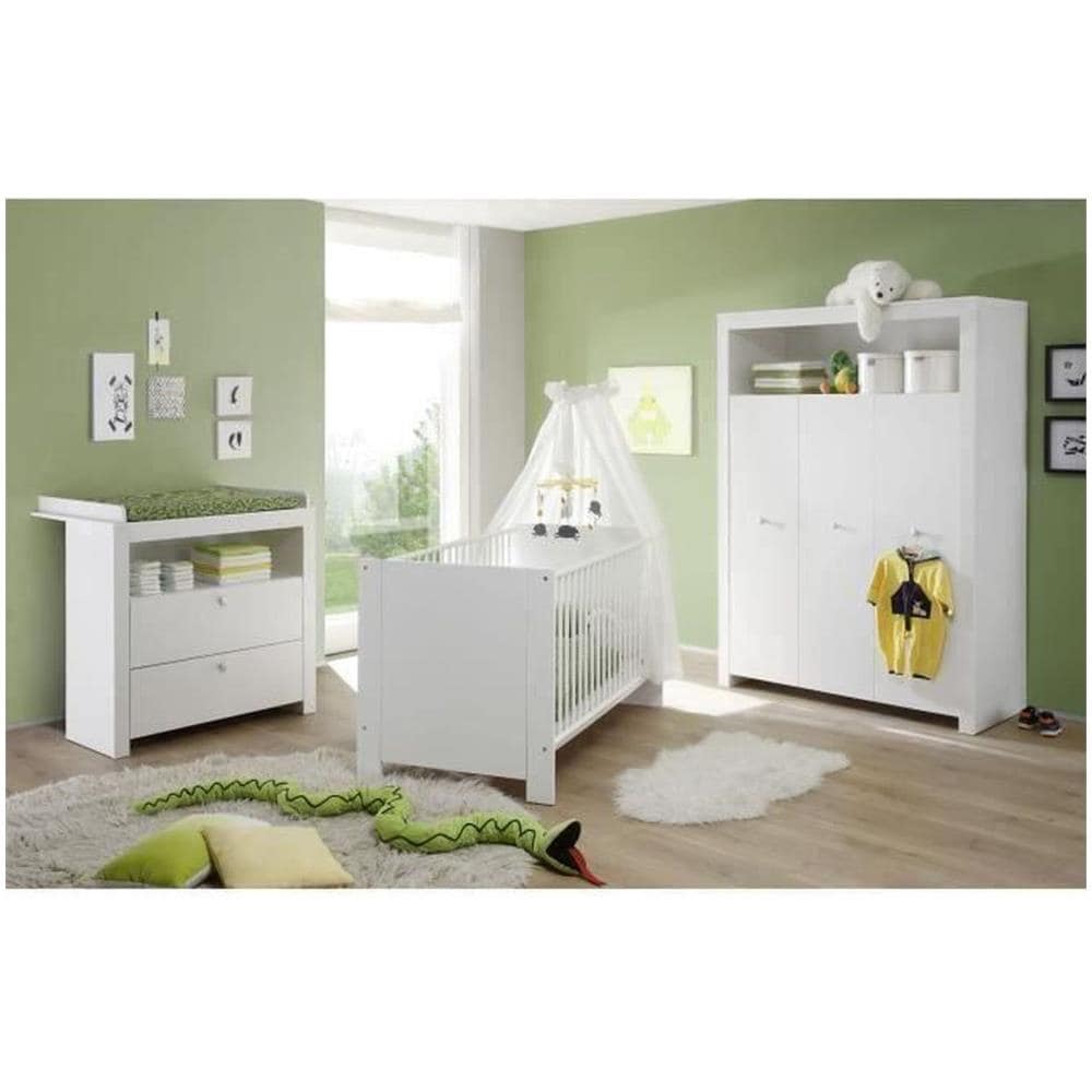Letto Per Bambini 70 X 140 Cm + Cambiamento Del Cassetto + Guardaroba - Foto 1