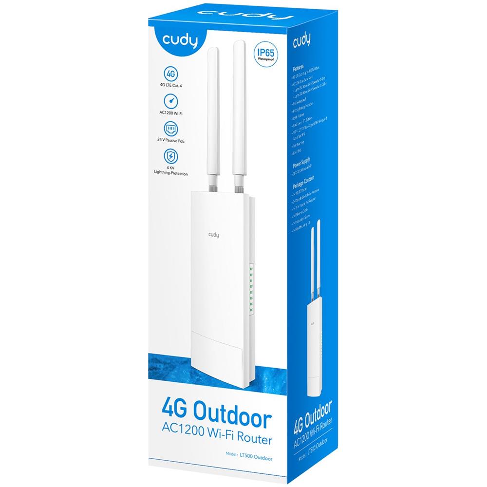 Router Wi-Fi da esterno 4G Cat4 AC1200, LT500 da esterno ICU-LT500OUT colore Bianco - Foto 2