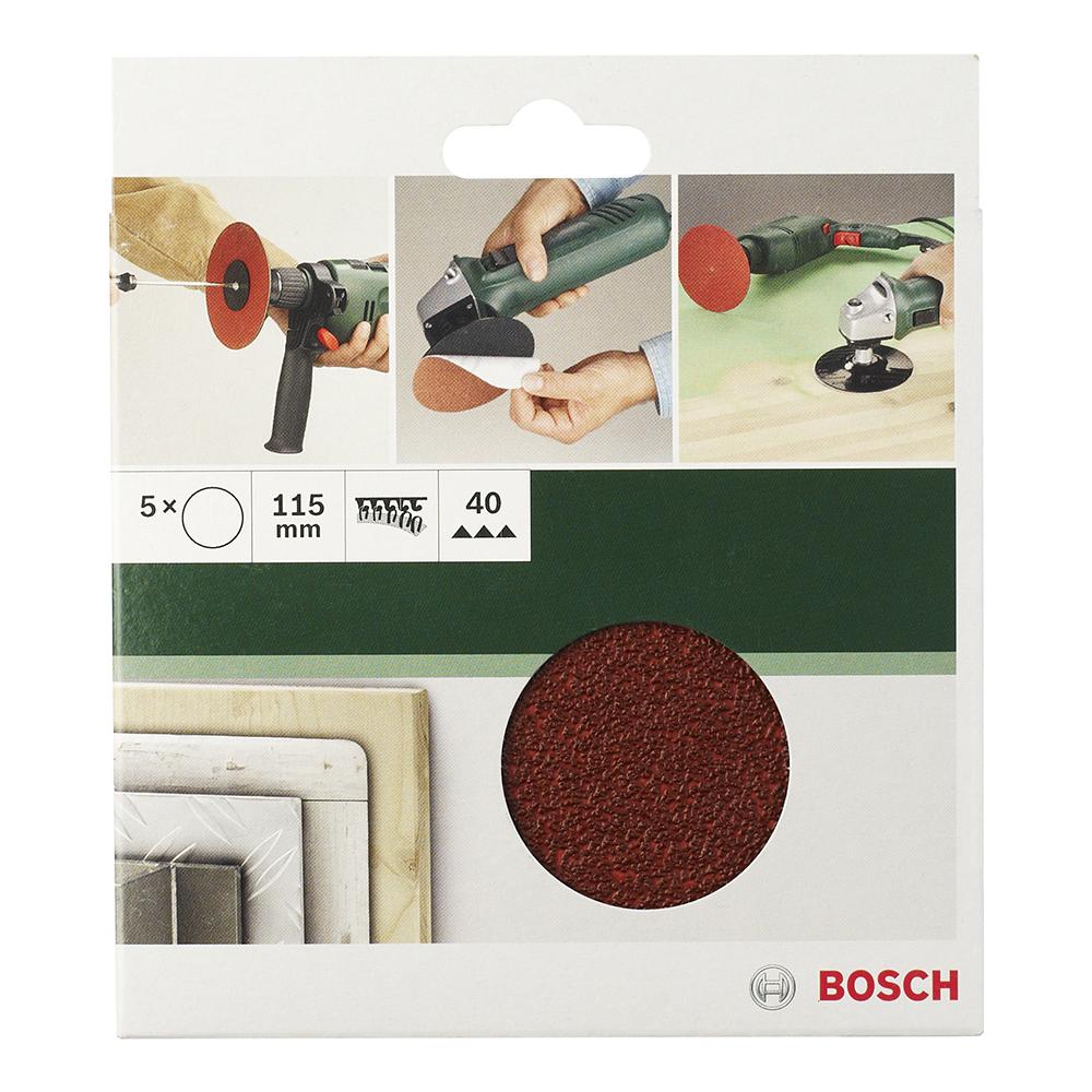 5 Fogli Abrasivi Per Platorello Diam. 125mm No Fori G60 - Foto 2