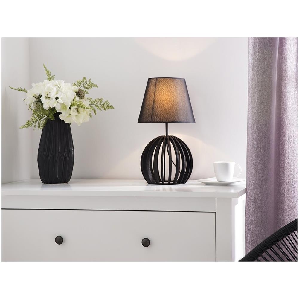 Lampada Da Tavolo In Legno Nero Samo - Foto 2