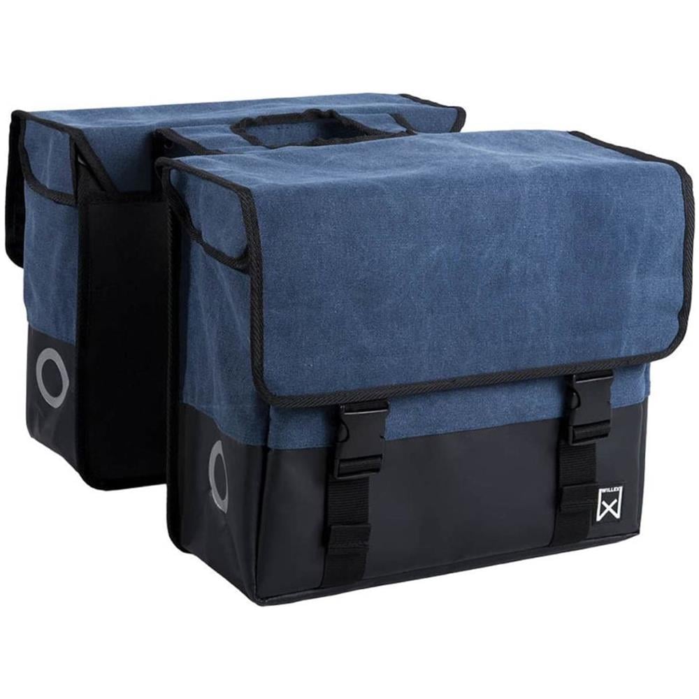 Borsa Portariviste Di Tela Da Bici 57 L Blu E Nero Opaco 15313 - Foto 1