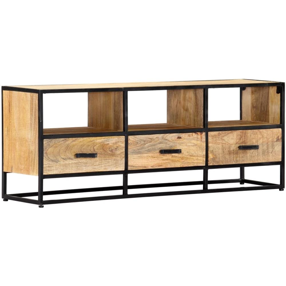 Mobile Porta Tv 120x30x45 Cm In Legno Massello Di Mango - Foto 1