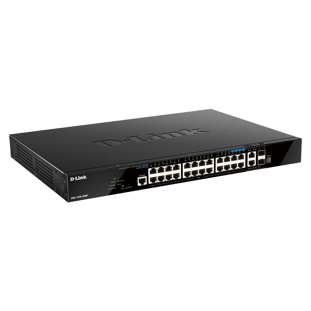 Switch DGS-1520-28MP con 20 porte 10G Ethernet (100/1000/10000) Colore Nero - Foto 1